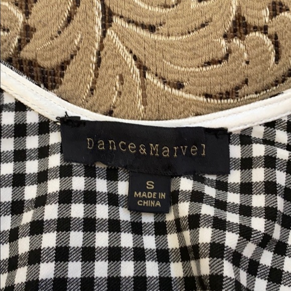 Dance & Marvel size S checkered crop top - Picture 5 of 8